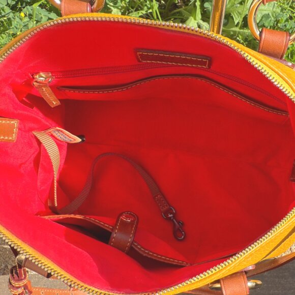 Dooney & Bourke Pebble Grain Domed Leather Bristol Satchel - Picture 12 of 14